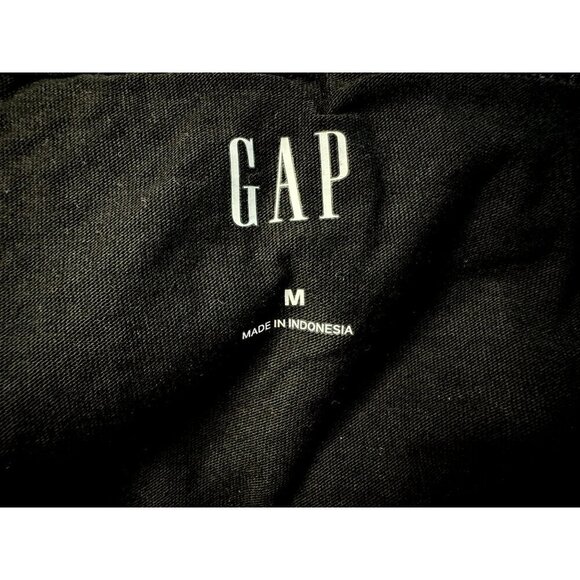 GAP Y2K Black Crochet Halter Tank Top Sz Medium Fully Lined 70's Vibe NEW - Picture 4 of 6